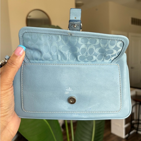 🩵VTG COACH Hamptons Leather Lrg Skinny Wristlet🩵 - Picture 13 of 15